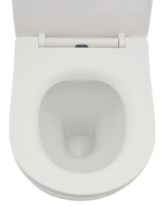 Унитаз подвесной безободковый AQUAme AQM2001 белый, с сиденьем микролифт