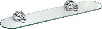 Стеклянная полка Fixsen Bogema FX-78503 Хром Белый