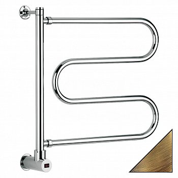 Полотенцесушитель электрический Margaroli Vento 500 530х630 бронза