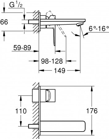 Смеситель для раковины Grohe Lineare 19409001 хром