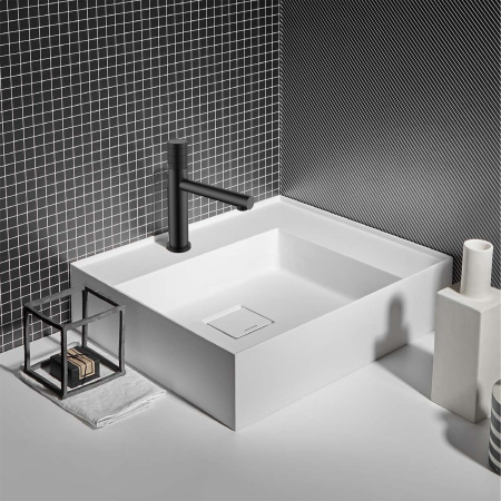 Смеситель для раковины Vincea Groove VBF-4G1MB черный матовый