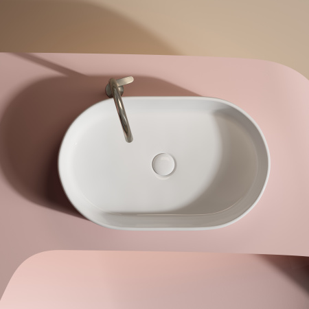 Раковина накладная 60см Ceramica Nova Element CN6048 белый