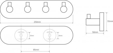 Крючок Bemeta Omega 104405212 Хром