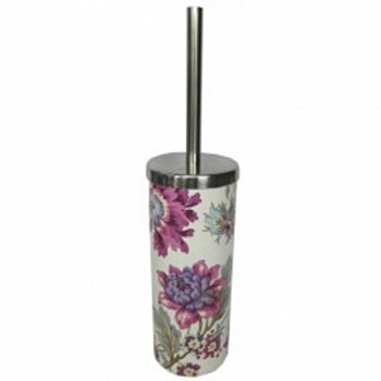 Ершик для унитаза Fixsen Rozy C067-D1 Белый Хром Рисунок