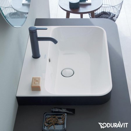 Раковина подвесная 60см Duravit Happy D.2 2360601300 черный матовый