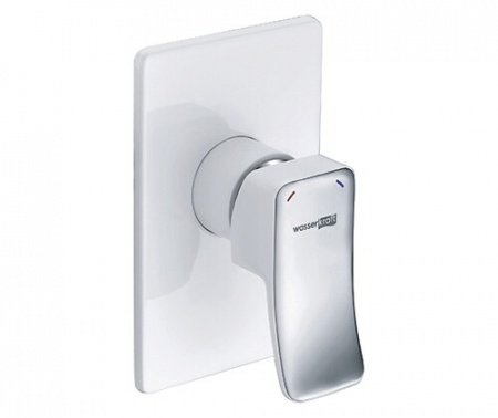 Смеситель для душа WasserKraft Aller 10651WHITE хром/белый