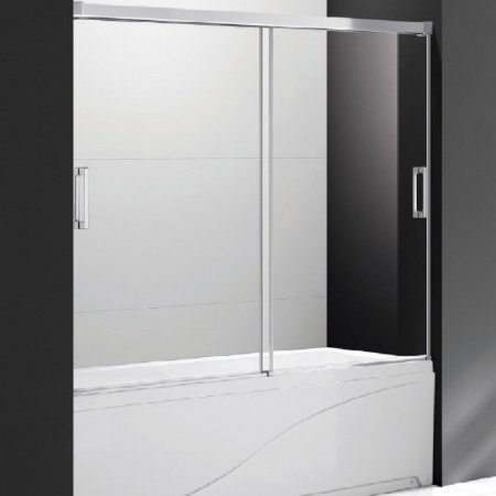 Шторка на ванну Cezares Tandem Soft VF-2 190х145 профиль Хром стекло прозрачное