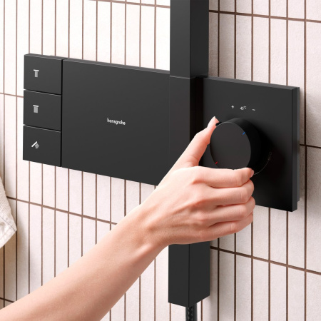 Душевая стойка Hansgrohe Raindance Alive Q 24580670 черный матовый