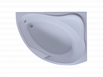 Акриловая ванна Aquatek Альтаир 158x119 см R пустая с фр.экр. вклеенный каркас