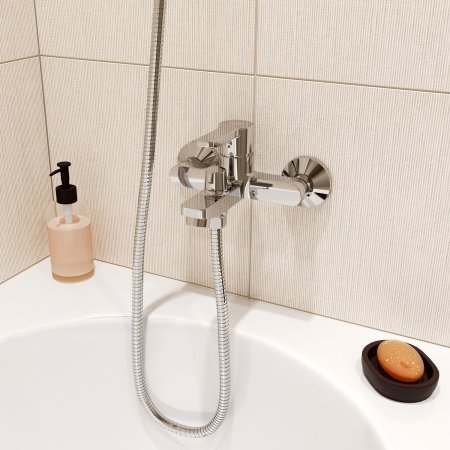 Смеситель для ванны с душем IDDIS Sena SENSB00i02WA хром глянцевый