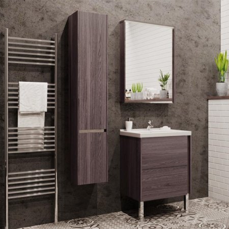 Тумба под раковину Акватон Стоун 60 подвесная 1A231401SXC80 Грецкий орех