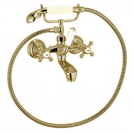 Смеситель для ванны с душем Kludi Adlon 514414520 золото