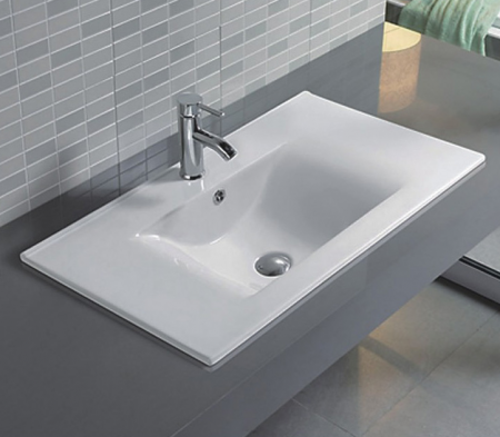 Раковина встраиваемая сверху 61см Gid NYJ807-60 белый