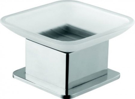 Мыльница Bemeta Plaza 140108191 Хром/Прозрачный
