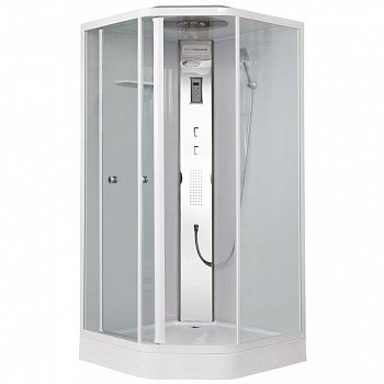 Душевая кабина Orans 1110000 90x90x220 профиль белый, стекло прозрачное