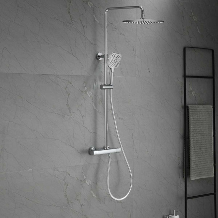 Душевая стойка с термостатом Vincea Next VSFS-1N0TCH хром