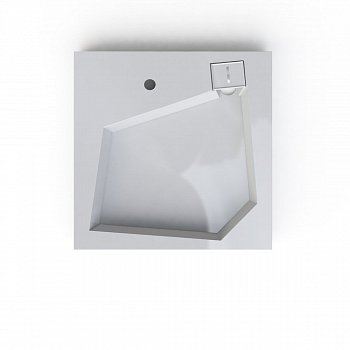 Раковина над стиральной машиной QUADRO 600х600 с кронштейнами и сливной системой Altasan