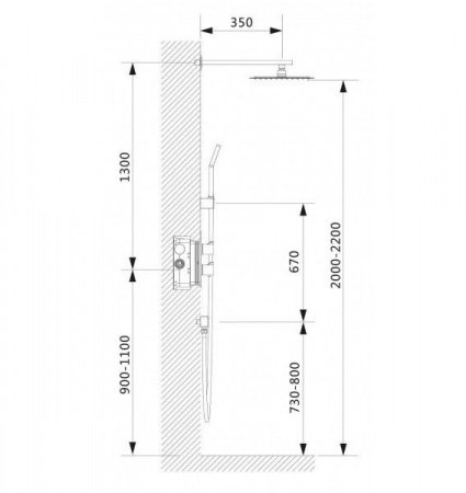 Встраиваемая душевая система с термостатом Timo Petruma SX-5159/00SM хром