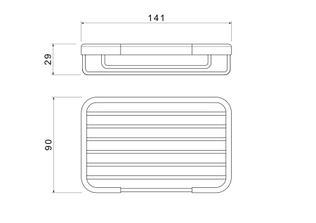 Мыльница-решетка Aquatek AQ4946CR хром