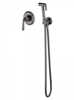 Смеситель с гигиеническим душем встраиваемый WONZON & WOGHAND STEAM, Темный графит (WW- 88849008-BGM)