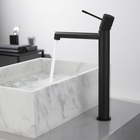 Смеситель для раковины Vincea Desire VBF-1D2MB черный матовый