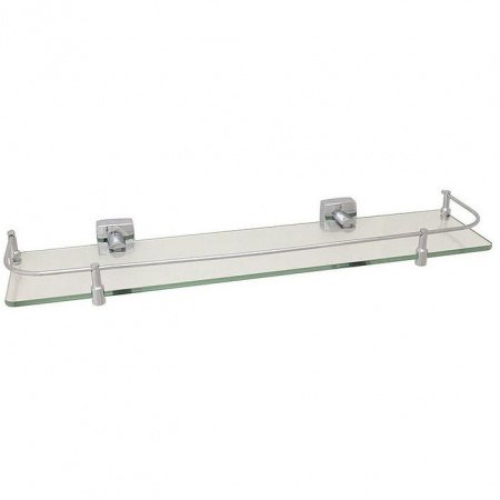 Стеклянная полка Fixsen Kvadro FX-61303В Хром