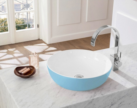 Раковина накладная 43см Villeroy & Boch Artis 417943BCW1 голубой