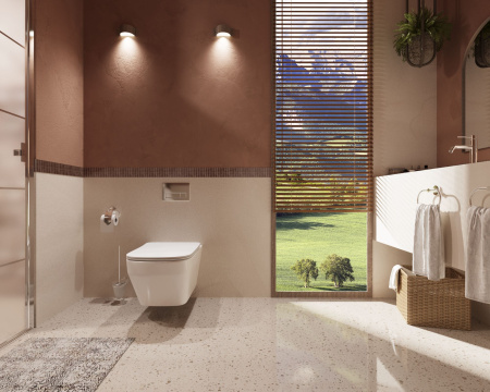 Унитаз подвесной безободковый Vincea Edge-M VT1-38T белый, с сиденьем микролифт