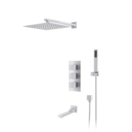 Душевая система встраиваемая с термостатом D&K Bayern.Liszt DA2515608A04, белый
