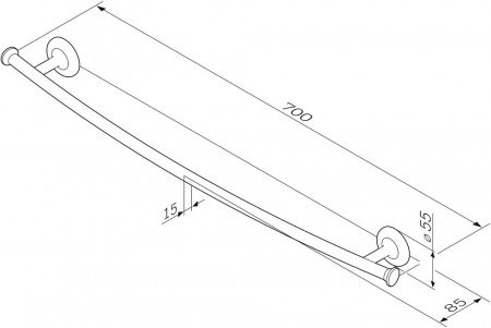 Держатель для полотенец AM PM Like A80346400 Хром