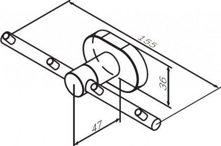 Крючок для полотенец AM PM Sense L A7435900 Хром