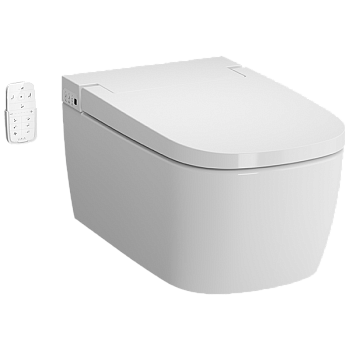 Унитаз подвесной безободковый Vitra V-Care Comfort 5674B003-6194 с сиденьем микролифт
