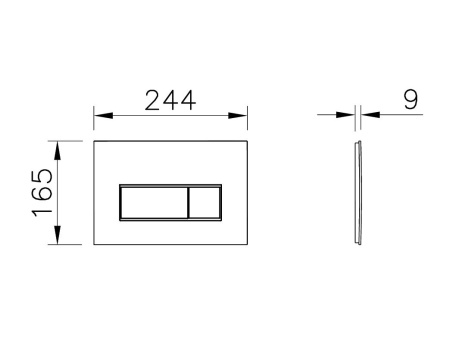 Кнопка смыва Vitra Root Square 740-2325 золото матовое