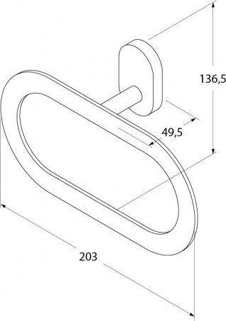 Кольцо для полотенец Iddis Mirro Plus MRPSBO0i51 Хром
