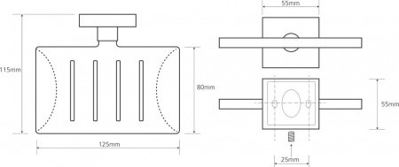 Мыльницы Bemeta Beta 132208082 Хром