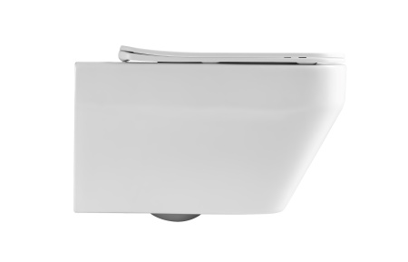 Унитаз подвесной безободковый Vincea Edge-M VT1-38T белый, с сиденьем микролифт
