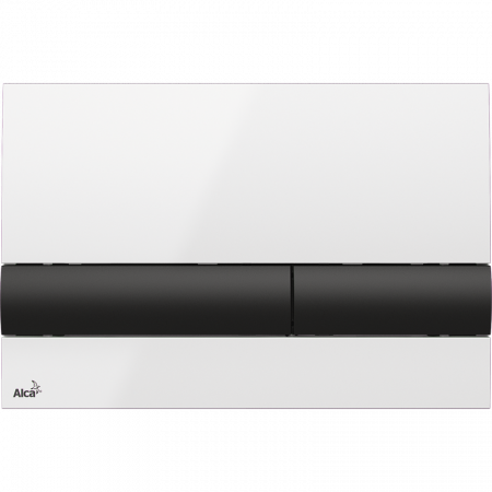 Кнопка смыва AlcaPlast ALCA M1710-8 белый/черный