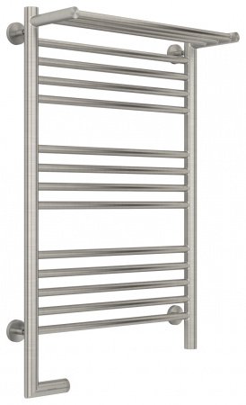 Полотенцесушитель электрический Сунержа Богема с полкой 2.0 80х50 сатин, подключение левое