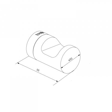 Крючок IDDIS Noa NOABL10i41 черный матовый
