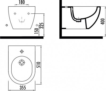 Биде подвесное Ravak Uni Chrome