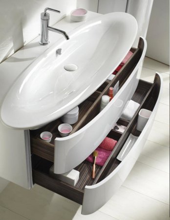 Тумба для комплекта Jacob Delafon Presquile 100 белый лак, 2 ящика