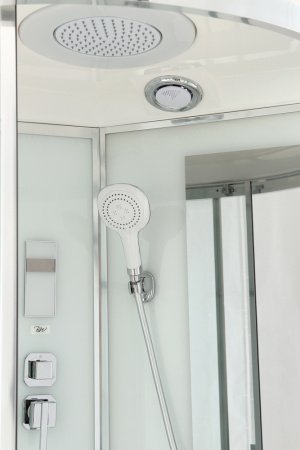 Душевая кабина Black&White G5501 80x80x220 профиль хром глянцевый, стекло прозрачное