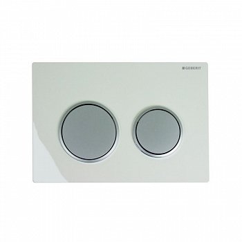 Кнопка смыва Geberit Omega 20 115.085.KL.1 белый/хром матовый