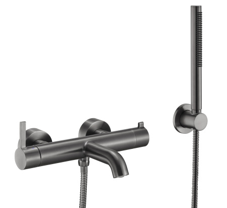 Смеситель для ванны с душевым гарнитуром Benesque Lumiere 11010903 черный брашированный