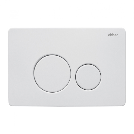 Кнопка смыва ABBER AC0121MW белый матовый