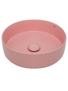 Раковина накладная 35.5см AQUAme AQM5012MP розовый матовый