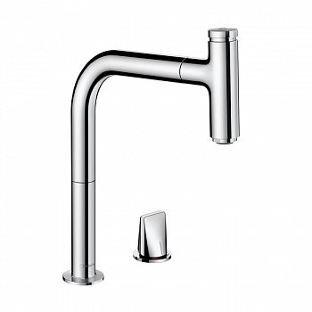Смеситель для кухни Hansgrohe Metris Select M71 73804000 хром