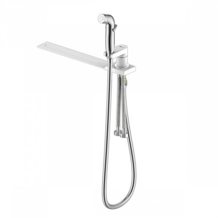 Смеситель для биде Lemark Solo LM7170CW хром/белый