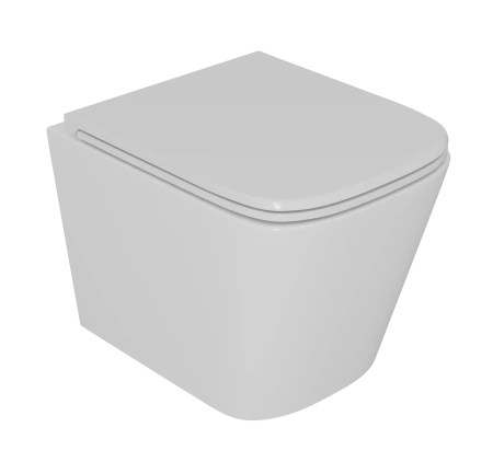 Унитаз подвесной D&K Berlin DT1436516 белый, с сиденьем микролифт