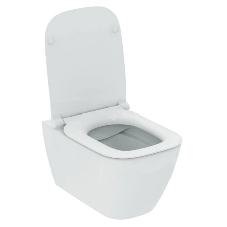 Подвесной безободковый унитаз с технологией RimLS+ Ideal Standard i.life B T533001 с сиденьем микролифт